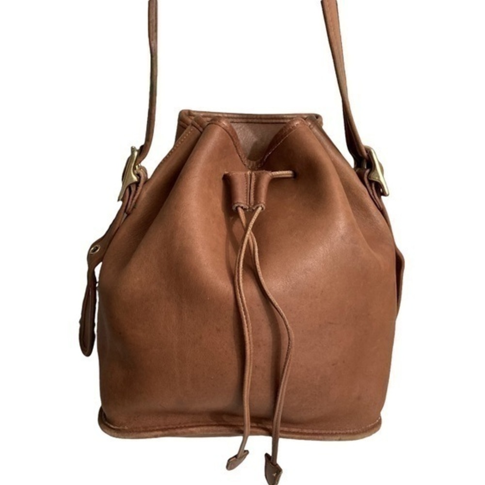Coach English tan 9952 vintage leather bucket bag